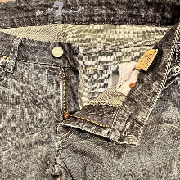 7 FOR ALL MANKIND Woman’s Vtg “Kate” Blue Jeans Size 26 Made In USA - Picture 4 of 15